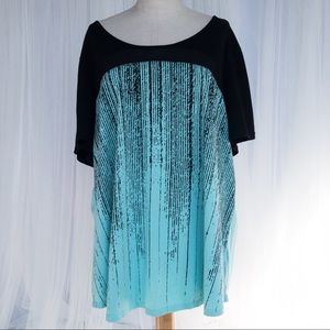 ACTIVEZONE ESSENTIALS Collection by Penningtons Women's 3X Short Sleeve Shirt